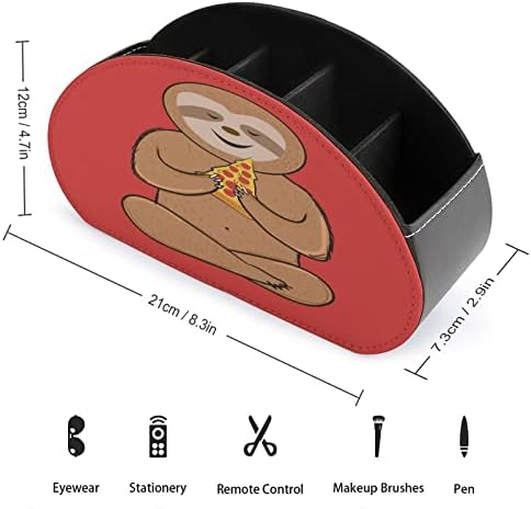 Cartoony Ленивец за Пица с Дистанционно Управление, Титуляр/Шкаф/Кутия/Тава с 5 Отделения Органайзер от Изкуствена Кожа с