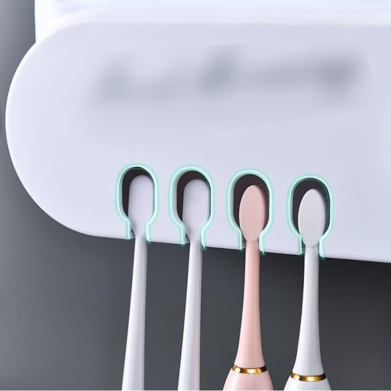 GOOFFY Компактен Държач за Четка За Зъби За Съхранение В Банята, Многостворчатый Автоматично дозиране система За Сокове Паста за зъби,