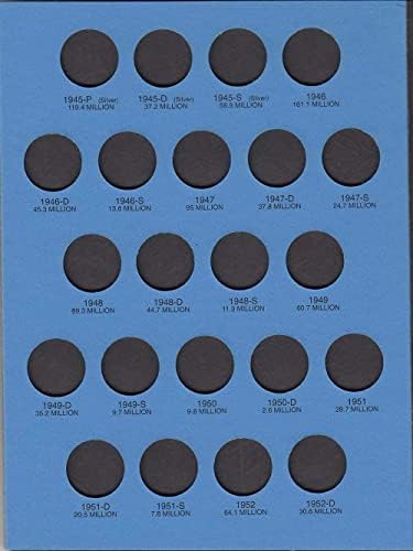 Папка с никелевыми монети Уитмена САЩ Джеферсън 1938-1961 Том 19009