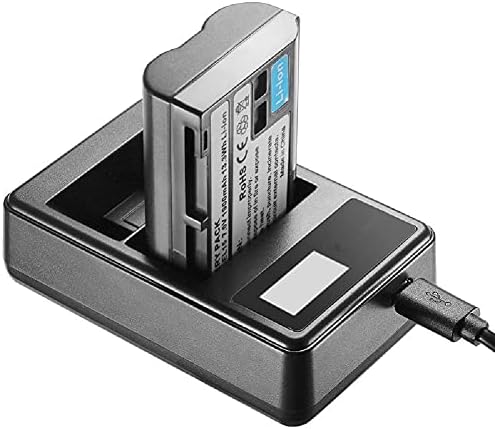 Зарядно устройство с два Порта USB Докинг станция за зареждане с led дисплей за батерии Nikon EN-EL15