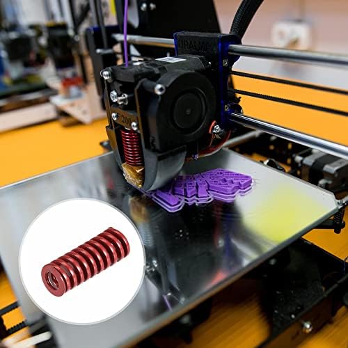 uxcell 3D Принтер Умира Пружина, 2 елемента 10 mm OD 25 мм Дълга Спирала за Подпечатване на Средно Натоварване Компресиране Форма Умира Система за 3D Принтер Ел. Част, Червен