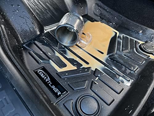 SMARTLINER Custom Fit All Weather 2-ред Черен мат за секс, комплект обшивки, Съвместим с Mazda 3 2019-2023 години на освобождаването