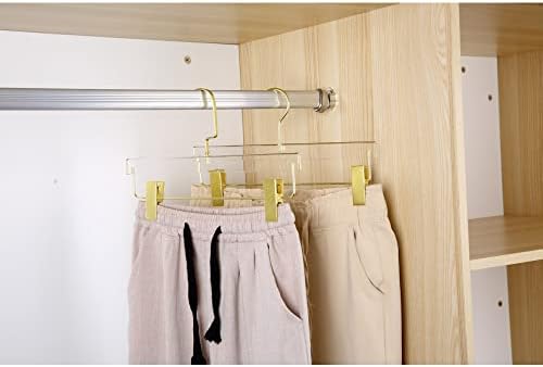 Качествени Акрилни Прозрачни закачалки за поли YBM Home, изработени от прозрачен акрил за даване на луксозен външен вид, гардероб,
