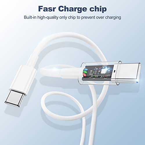 Бързо зарядно устройство, USB C за iPad Pro, 3-крак кабел за зареждане SusnwereUSB C-C, 2 пакета адаптери PD мощност от 20 W