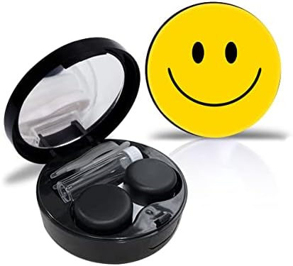 Калъф за Контакти Nabatlat Smile Персонални Кутия За Контакти Пътен Комплект Преносим Калъф За Контакти с Огледални Пинцетами Инструмент