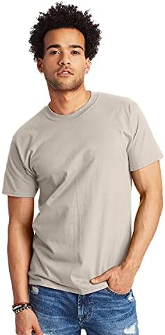 Мъжка тениска с кръгло деколте и завишени деколте Hanes Без етикети