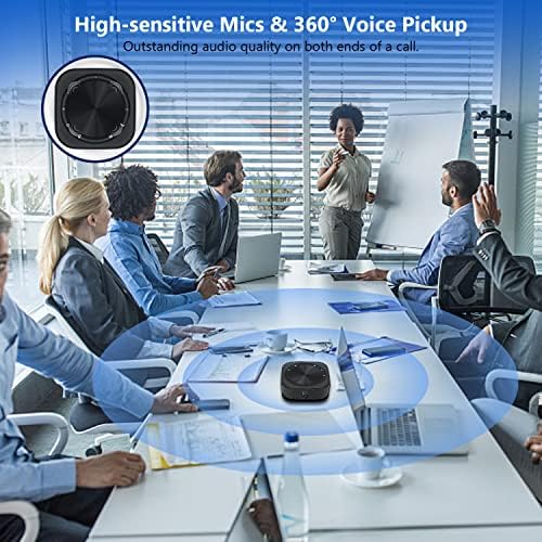 YBX.Trend Bluetooth-високоговорител, Bluetooth-конферентен говорител с микрофон 360-Градусов Звукосниматель глас и намаляване