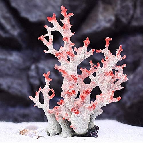 WPYYI Розова цветна смола, изкуствена украса от морски корали за аквариум, украса за дома