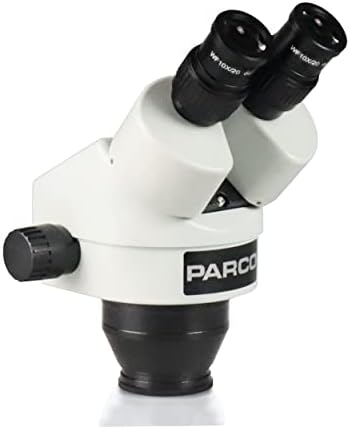 Стереоскопичен микроскоп Parco Scientific PZFL с фиксируемым увеличение от 0,7-4,5 X едновременно Фокусно разстояние, Тринокулярная корона микроскоп | 10-кратно окуляр WF, увелич