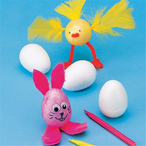 VALICLUD Декор 12 бр. Бели Великденски Яйца Набор от Бижута Великденски Яйца Украса Празни Бели Пластмасови Яйца за Деца