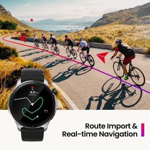 Смарт часовници Amazfit GTR 4 за мъжете, Android, iPhone, GPS, вграден Алекса, разговори по Bluetooth, повече от 150 спортни