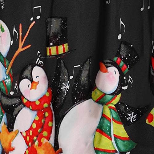 Секси Коледна рокля LATINDAY с 3D Принтом и Къс Ръкав, Уникално Ежедневното Расклешенное Рокля Midi