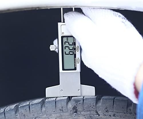 SLATIOM Цифров Глубиномер от Неръждаема Стомана, LCD ДИСПЛЕЙ точност ръководят Штангенциркуль Владетел Определяне на Дълбочината на гуми
