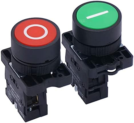 Влак кнопочного ключа NUNOMO AC 660V 10A Миг входно-изходни с Червен Зелен знак NO NC