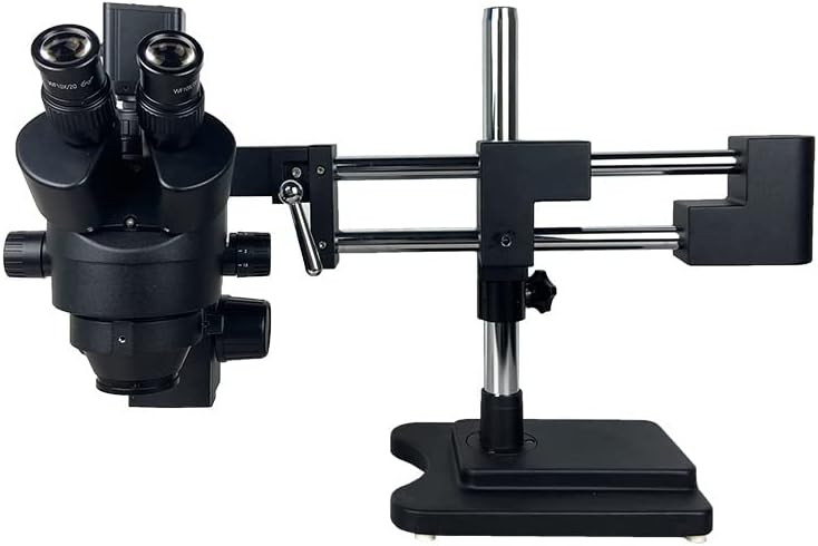 Обзавеждане за лабораторен микроскоп 38MP 90X Двойна Стрелка, Тринокулярный Стереомикроскоп за запояване, Цифрова Електронна Камера, Аксесоари за микроскоп (Цвят: бя?