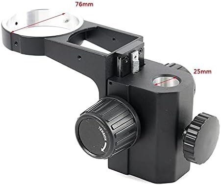 USEEV Адаптер за микроскоп, 76 мм Околовръстен Титуляр в Голям Размер, Регулируеми Стрела Голям Стерео Скоба Настолна Поставка Аксесоари