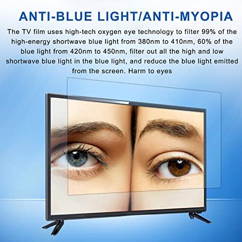 WSAH 32-75 Инчов Антибликовая фолио за защита на екрана на телевизора от синя светлина, LCD дисплеи, 4K OLED HD телевизори, Аксесоари,