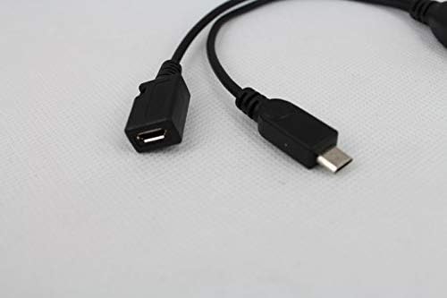 Подмяна на кабел OTG от 2 пакета за Пожар Stick 4k Max Lite Cube, OTG адаптер, съвместим с Samsung Galaxy Tab Tablet E Tab 3 Micro USB хост
