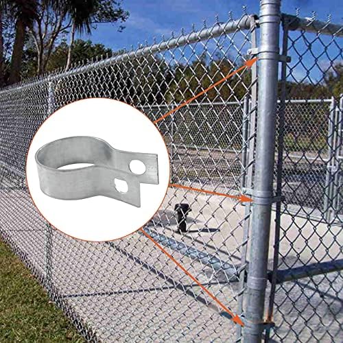 Wdwlbsm 12 Опаковъчни скоби за ограда верига връзка, Поцинкована Стоманена Скоба за закрепване на ниво верига се Използва