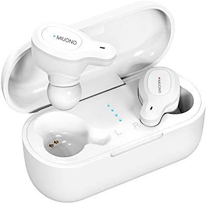 Безжични слушалки MIUONO, Bluetooth-слушалки Т1 с микрофон, Калъф за зареждане на Type-C, Стерео Слушалки, TWS с Дълбоки бас за