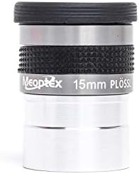 Meoptex 1-1/4 Super Plossl 4 ММ, 6 ММ, 9 ММ, 12 ММ, 15 ММ и 32 мм 40 ММ Окуляр Зелена леща (15 мм)