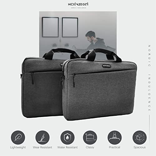 Чанта за лаптоп Heden Seger отличаващ се с рамо ръкав - (15,6 инча - 40 см) - Водоустойчив и устойчив на надраскване - Пълна противоударная