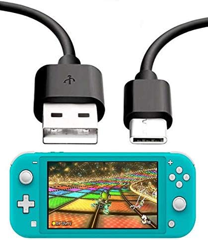 Превключвател 10 фута Удължен C USB Кабел за зареждане на батерията, тел за дома и автомобила, Съвместими с Nintendo Switch