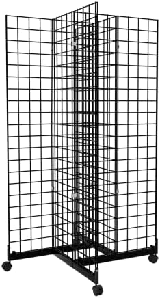 Решетчатая Панелна кула Bonnlo размер 5 x 2 инча, 4-Лентови Подови Решетчатая Стена с Подвижна основа, Арматура от телени