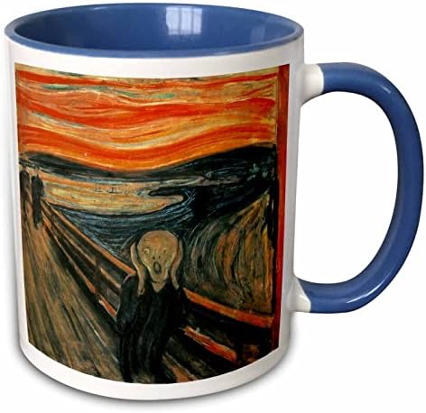 Керамична чаша 3dRose mug_60716_1 Картина на Едвард Мунк Вик е, 11 грама, Многоцветен