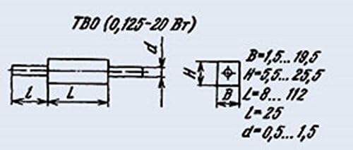Резистор ТВО-0,25 0,25 W 82 КОМ СССР 4 бр.