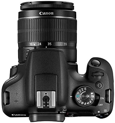 Цифров огледален фотоапарат Canon 2728C006 EOS 2000D с обектив EF-S 18-55 mm is II (международна модел) Базов комплект