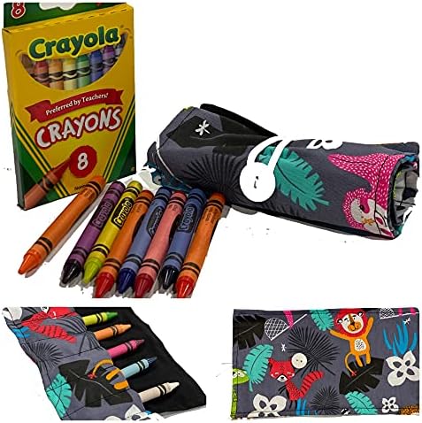 Държач за детски пастели, пакетирани на руло, с капацитет от 9 до 18 любимите си цветове, идеални за организации, вдъхновение