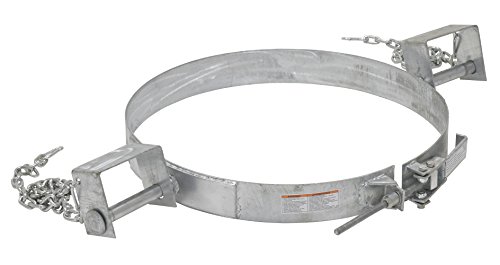 Оцинкованное пръстен за наклон на барабана Vestil TDR-55-G, дължина-25 см, 55 литра, сиво