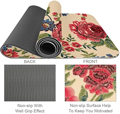 标题 килимче за йога Унисекс (име) Голям нескользящий подложка за упражнения Без токсични аромат е Подходящ за домашни