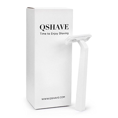 Мъжка самобръсначка за Еднократна употреба QSHAVE с двухслойным острие, брой 10 бр. (бяла)