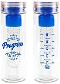 Бутилка за вода Aquamotiv Вдъхновяващи Цитат на 28 грама за заваряване с Времето на тракера - Без BPA