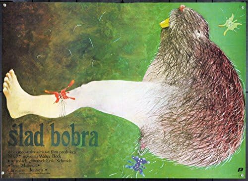 Бобровая пътека (1984) на Оригиналния полски плакат (27x37) Много фина работа МАРИАНА НОВИНСКОГО