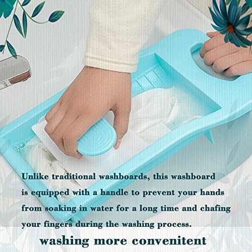 Цокъл YIIAMOAHC за пране, Мини-цокъл за ръчно пране, Използва и за ръчно пране на дрехи и по-малки елементи, Пластмасови Нескользящая