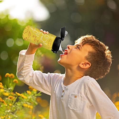 Детска сублимационен печат бутилка за вода AiHeart, 10 унции, Празна Детска Термокружка от Неръждаема Стомана, Спортна бутилка за