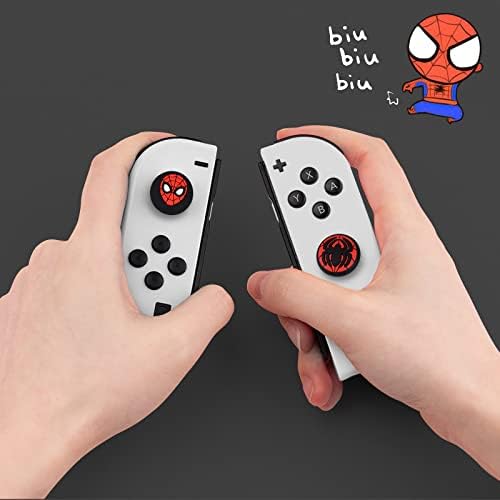 DLseego Spider Дръжки за палец, Капачка за ключ /Превключвател Lite /Switch OLED Joy Против Cool Movie Комикси Hero Конзола Аналогов