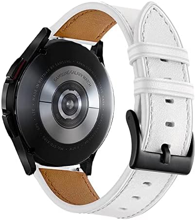JIARUIYA 20 мм и Каишка от естествена кожа, съвместим с Samsung Galaxy Watch 4 Band 40 мм 44 мм 2021 Galaxy Watch 4 Classic
