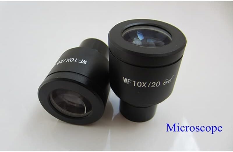 Аксесоари за микроскоп WF10X/20 мм Стъклена Окуляр, с Висока точка на Преглед и Широкоъгълен Окуляр Биологичен микроскоп Обектив 23,2 мм Лабораторни