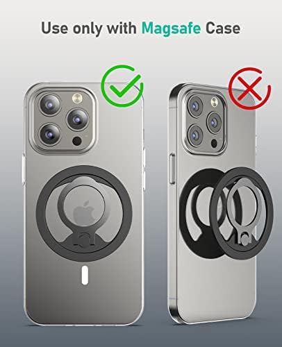 Магнитен държач за пръстените NIYEVN за аксесоари MagSafe, Регулируем захват и поставка за халки на пръста си, само за iPhone 13,
