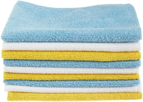 Кърпички за почистване от микрофибър Basics, Неабразивные, за многократна употреба и миещ - Опаковка от 24, 12x16 сантиметра, сини,