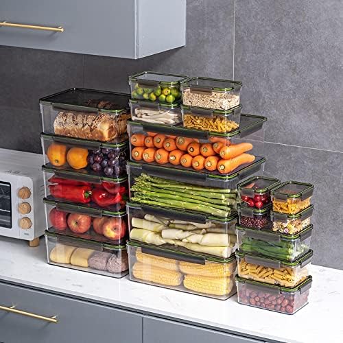 JJZHY Преносима кутия за свеж bento box е кутия за съхранение на плодове и зеленчуци, кухненски храна прозрачна кутия за съхранение