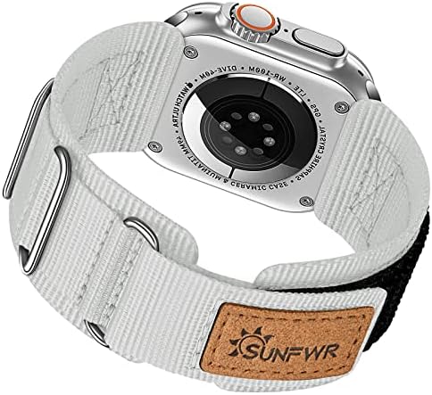 SUNFWR е Съвместим с каишка на Apple Watch 42 мм 44 мм 45 мм на 49 мм, 38 мм и 40 мм 41 мм, здрав Взаимозаменяеми каишка велкро с три панти-изкривени,