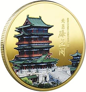 Павилион Тенгван Възпоменателна Монета Нанчан, Китай Забележителности Персонализирате Туристически Метална Значка С Рисувани Събиране