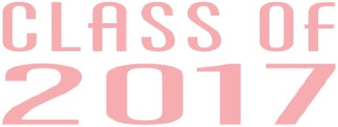 Клас диамант графики 2017 г. - Розово (8 x 3) Стикер за Windows, автомобили, камиони, лаптопи, и т.н.