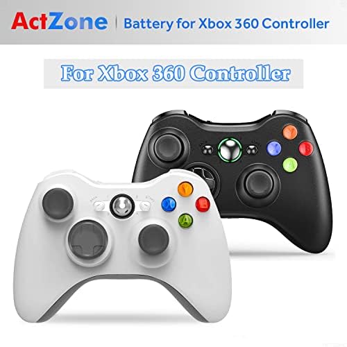 ActZone 2 елемента 3600 mah Акумулаторна батерия Ni-MH Батерия, Подмяна на Безжичен контролер Xbox 360