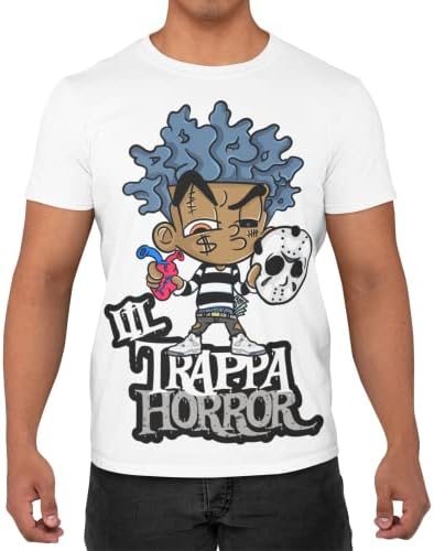 Тениска Jordan 4 Midnight Navy Lil TrappaHorror в тон мъжки кроссовкам Лил-Trappa-Horror, тениска Jordan 4s Midnight Navy